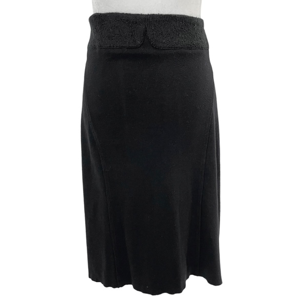 CAbi Sweater Knit A-Line Skirt Dessert Style 170 Licorice Black Size Medium - Picture 1 of 16